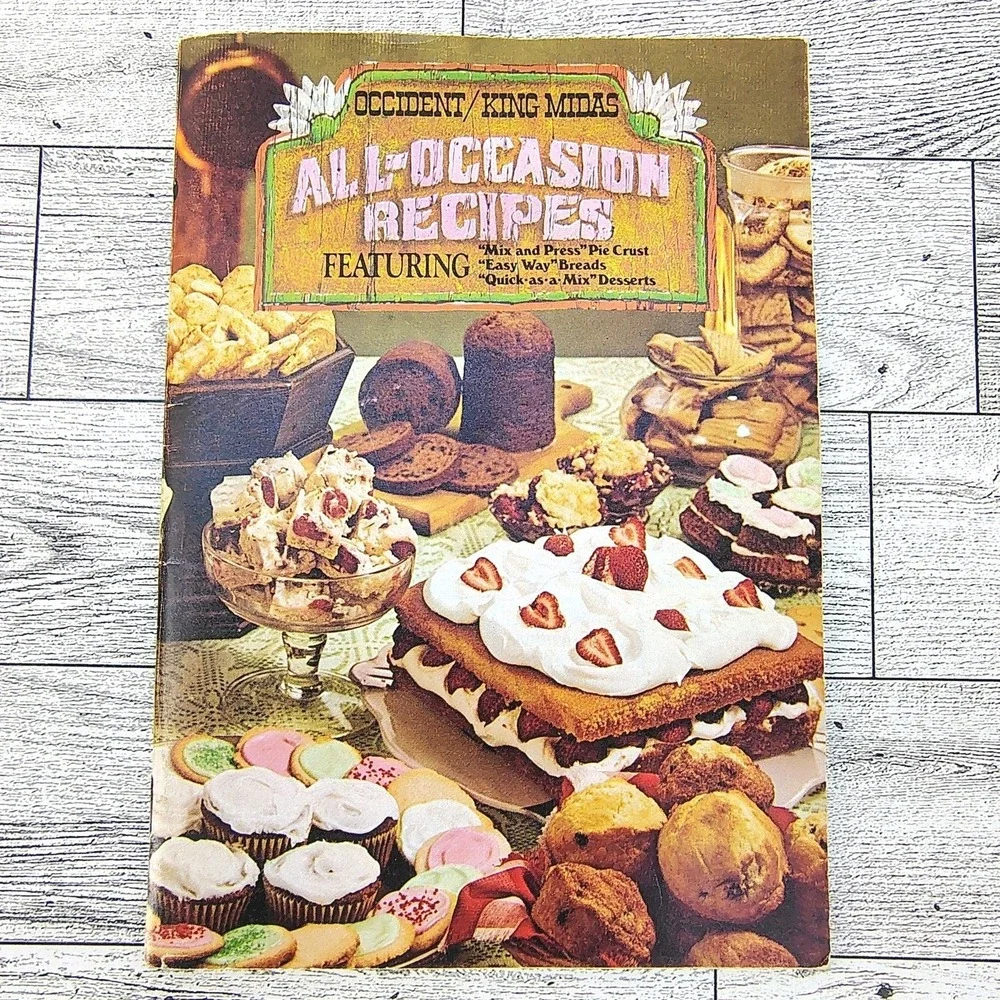 Occident King Midas All-Occasion Recipes Cookbook Booklet Peavey Company Vintage